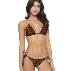 NWT PQ PILYQ SIZE S M L WILD HEART REVERSIBLE TIE FULL BOTTOMS